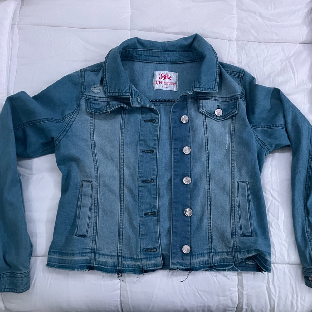 justice jean jacket kids 12-14